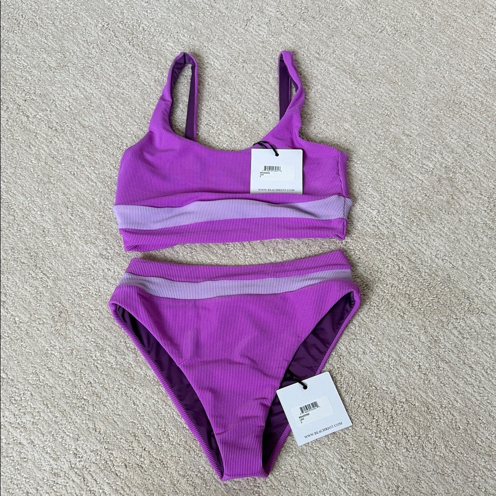 Beach Riot Purple Bikini Set
